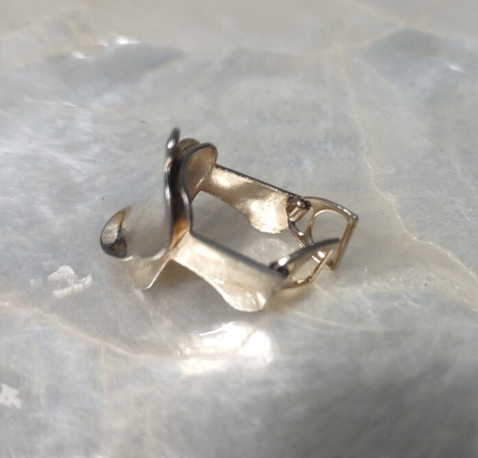 VINTAGE P&N STERLING SILVER 3D TRAIL SADDLE CHARM MOVING STIRRUPS COWBOY WESTERN