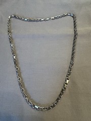 KA Karizia SPA Signed Sterling Silver 925 Chunky Rolo Style Chain Necklace, 24”