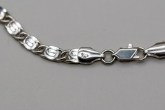 Vintage 925 Sterling Silver Lumachina Link Chain Necklace 19” 17g