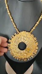 Schiaparelli Sun Pendant Statement Necklace Surrealist Art Jewelry