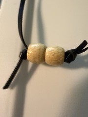 Vintage Fruit Salad Necklace Watermelon Wooden Beads Retro Signed 1987