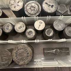 Lot Of 43 Antique Vintage Impression Die Jewelry Tool Steel — Many Types & Sizes