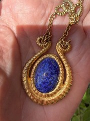 Vintage Metropolitan Museum Of Art Egyptian Revival Snake Necklace & Earrings