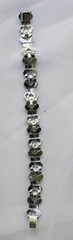 Vintage set of 2 stunning – 1920-1930’s Art Deco paste Open bow tennis bracelet