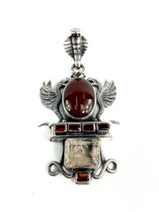 Vintage Studio Handmade Sterling Silver & Carnelian