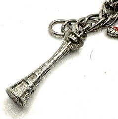Vtg Worlds Fair 1962 Seattle Charm Bracelet Totem Pole Train Warship Cent 21