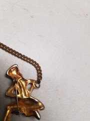 Set of 2 Gold Tone Dancing Russian Pins (M)