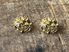 Huge Vintage Flower Earring Pairs Lot Enamel Rhinestone Coro Avon W Germany Etc.