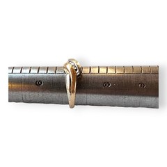 Vintage 10KT Yellow Gold and White Gold Diamond Ring Size 7