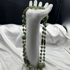Vtg Handcrafted Extra Long Painted Beads Necklace. It’s 36” Long. See pics.