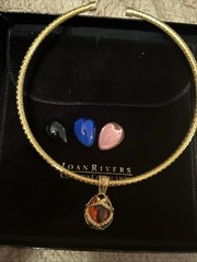 Joan Rivers Goldtone Interchangeable RS Cage Classic Collection Choker NIB 1-26