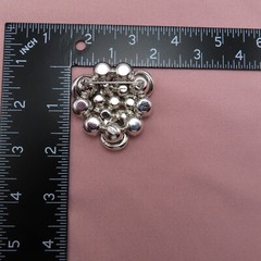 Weiss Rhinestone Brooch Vintage Pin Smoky Clear Faceted Crystal 1.75 inch 110h