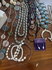 Vtg To Now Rhinestone Costume Jewelry Lot Hollycraft Mosaic Goldette 100+ Pcs