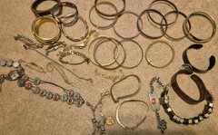 Vintage Bracelet Lot Mixed Materials And Styles