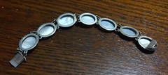 Roman ‘Days Of The Week’ Carved Shell Cameo Bracelet 800 Silver See Pics/Desc