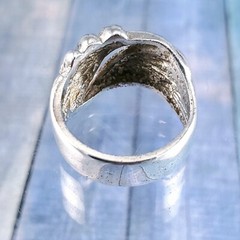 Vintage Modernist Sterling Silver Free Form Dome Ring. Size 6.5