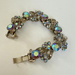 Juliana Delizza & Elster 5 Link Blue Aurora Borealis (AB) Bracelet READ