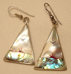Vintage Alpaca Jewelry Lot Bracelet Brooch Pendant Earrings Clip Screw Pierced