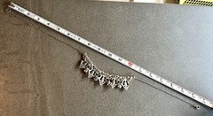 Gorgeous Vintage Trifari Crystal Tear-Drop Dangle Statement Necklace Excellent￼