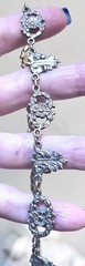WONDERFUL Antique Italian Designer Ornate .800 Silver Floral Link Necklace