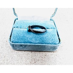 Vintage Sterling Silver Navajo Turquoise Leaf Bypass Ring Southwestern Size 8
