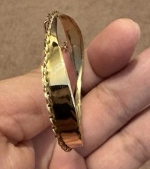 Vintage Solid 14k Gold Cameo Setting, 2.8g