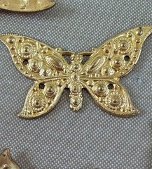 26 Vintage Brass Butterfly Filigree Connectors Stampings Jewelry Findings NOS
