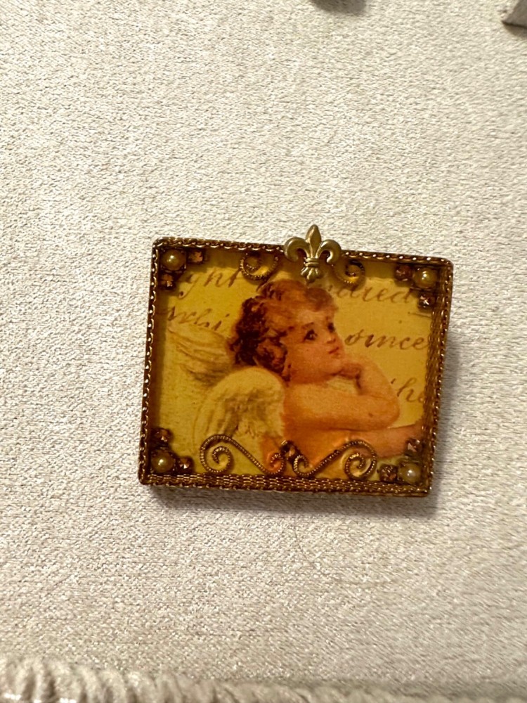 maximal art angel brooch