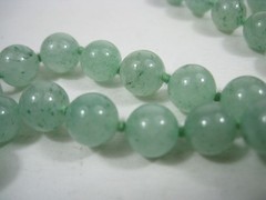 Vintage Jade Butterfly Necklace Jadeite Green Beaded 26 in Beaded Pendant Tassel