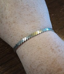 Vintage Sterling Twisted Cuff Bracelet 5mm Wide 10.7 grams See Pics/Description