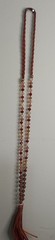 Vintage Boho Suede Leather Stone Aurora Borealis AB Crystal Tassel Lariat Neckla