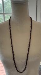 Beautiful Vintage 32” Genuine Almandine Garnet Necklace