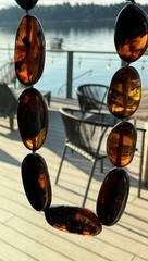 Natural Baltic Cherry Amber Graduated Bead Necklace 23” 60g Vienna Estate