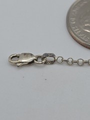 Vintage Sterling Silver 925 Small Rolo Chain Necklace 18″ 3g