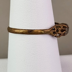 Antique Paste Stone Ring Victorian Germany Gold Filled 7.25