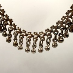 Vintage BB 925 Sterling Silver Tribal Dangle Anklet 41g 11.25”
