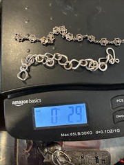 Sterling Silver .925 Jewlery Lot Of (4) Necklace And Pins 60 grams