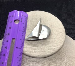 Vintage Beau Sterling Silver 925 Sail Boat Pin X595