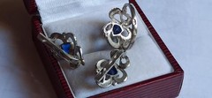 Earrings Ring sterling Silver jewelry 925 Ring size 6 gift Women’s jewelry 329