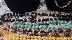 15 Vintage Retro MCM Beaded Necklace Various Colors