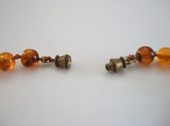 Art Deco Baltic Amber Necklace – Graduated Beads with Inclusions – Circa 1925