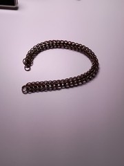 Byzantine chainmail silver tone vintage thick 17 inches. Cosplay, Medieval chain