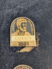 RARE Gustav Mahler Complete 12-Pin Career Timeline Set – Gold Tone & Enamel