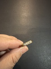 Antique 14K Yellow Gold Diamonds Ring Size: 5.25