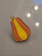 Vintage Fall Autumn Brooch Pin Jewelry Happy Pumpkin Gourd Thanksgiving M64