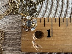 Maximal Art JOHN WIND Love & Luck Gold Tone Tripple Strand Charm Necklace