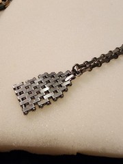 VTG Jacob Bengel Chrome Art Deco Brickwork L 16.5 Pre-owned