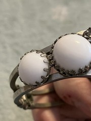 Vintage Juliana DeLizza And Elster Clamper Bracelet And Matching Clip Earrings