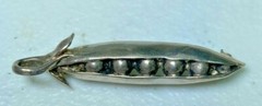6 vintage and antique brooches, 925, 9K, 10K, plated base metal, 18.84 grams