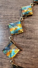 MMA Metropolitan Museum of Art Tiffany Mosaic Lucite Necklace